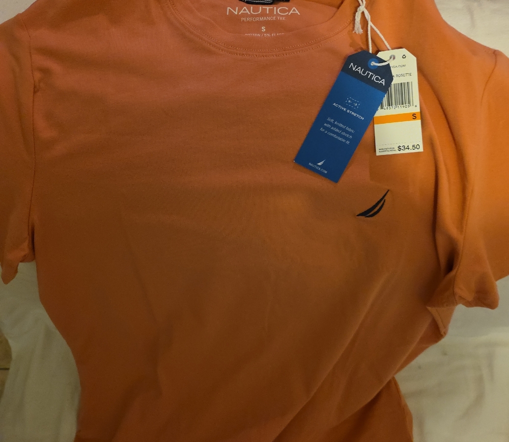 Nautica Men's Coral Short Sleeve Tee